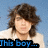 A person with brown wavy hair and a white shirt appears in four against a blue background, each showing different text overlays