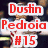 A baseball player in a white uniform with red accents appears on the left, while text overlays read "Dustin Pedroia #15" and "2nd Base" in bold red letters.