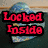 Heart-shaped icon with blue and yellow pattern, displaying red text that changes across frames.
