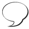 speech bubbles on a gray background, some containing text that changes from 'YU' to 'YUM' and 'YUMM!' with varying letter counts
