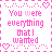 A static contact sheet of six identical frames showing a pink pixel-art design with repeated text and heart motifs on white background.