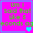 A four- of bright pink backgrounds with cyan borders, each containing green pixelated text and changing blue heart symbols