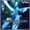 A blue-toned animated image of a person playing a guitar with visible text 'unsung zeros' at the bottom.