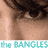 Animated contact sheet of a woman's face with varying expressions and partial views across six frames, featuring teal text banner reading "the BANGLES" at the bottom.
