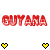 Pixelated text "GUYAMA" appears in red, green, and yellow with heart symbols below each color variant on a white background.
