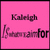 Pixelated pink square icon with dark text reading 'Kaligh' above 'General-for' on a solid pink background.