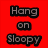 Red and gray of six with text and symbols, including 'Hang on Sloopy', 'Sloopy hang on!', and circular targets
