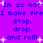 Purple background with blue text repeating 'Im so hot Im so hot I make fire stop. drop. and roll!' surrounded by white star shapes.