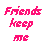 six identical white figures with pink outlines, each displaying 'SANE' text and a red star that shifts position across frames