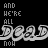 Animated sequence of repeating 'AND WE'RE ALL NOH' text with shifting color accents on a black background.