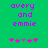 Green background with purple text 'avery and emmie' above pink and gray star-like symbols, two identical frames showing animation change in symbol positions.