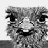 A black-and-white pixelated emu face with visible dithering and anti-aliasing, next to bold text reading "cheer up Emu kid" on a white background.