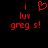 Red pixelated text and a heart symbol on a black background, with one version showing a heart and another showing a dot above the 'i'.