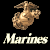 A pixelated icon featuring the United States Marine Corps eagle, globe, and anchor emblem above 'Marines' text with 'The Few. The Proud.' in stacked blocks.