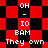 Pixelated red and black checkered pattern with white text elements arranged in a , transitioning from square to diamond-shaped