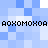 Pixelated blue and white background with black Cyrillic text repeated twice horizontally across the image