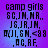 Pixelated text on a purple gradient background with four identical showing 'camp girls' and various acronyms