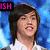 A four- shows a person with dark hair in different poses and backgrounds, including text overlays like "ISH," "Love u," and "Big Lips." The have varying color schemes from blue to black
