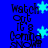 Blue background with black text reading 'Watch Out 15'8 Comma snow' and light blue snowflakes; text and snowflakes shift position across frames.