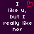Static pixel art displays white text on dark purple background with red heart symbol replacing 'love' in phrase.