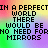 repeating text with rainbow gradient backgrounds, displaying phrases about a perfect world and beauty in pixelated font