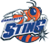 Pixelated graphic featuring stylized blue text 'STARS' with orange and white accents, a basketball design, and motion blur effects on the left side.