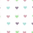 A static image with a white background pattern of small multicolored hearts and pink text reading "i had the best. i had to go and lose him...".