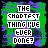 Animated sequence of pixelated text on green and purple background with glitch effects, showing phrases about 'the smartest thing I've ever done' and 'giving my life to Jesus'.