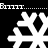 Four white snowflake icons arranged in a on black background with repeating 'Brrrr' text above and below each