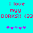 Pixelated cyan background with pink text reading 'i love myy DORKS!! <33' and a of purple and blue star-like symbols below