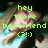 Pixelated image with green text reading 'hey there bestfriend <3!>' over a blurred background featuring indistinct shapes and colors.