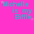 A static image with a bright pink background displaying repeated cyan text "Michelle is my Biffle" and small light purple stars.