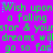 A static image with a purple background displaying green text repeating 'Wish upon a falling star & your dreams will go so far' alongside small blue and white stars.