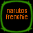 Four identical square icons with rounded corners, each containing orange text on a black background surrounded by a green border.