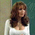 A woman with long brown hair in a white top stands against a textured background, next to green text reading 'Original Icons .com'.