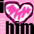 Two pink heart-shaped balloons with dark purple outlines and white highlights on a light pink background, displayed side-by-side in an animated contact sheet format.