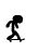 Black silhouette of a running figure with dynamic motion lines on white background, transitioning through multiple poses including forward stride and side view.