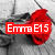 Four red rose icons on a grayscale background with red text overlays reading 'Emra E15', 'Roc kz', 'Yo ur', and 'Soc kz' in a