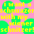 Yellow pixelated text on pink background with green circular shapes, repeating 'i want a schnauzerschnauzer with my wiener schnitzer!schnitzer!' across the image.