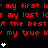 Red text on black background with white heart symbols, displaying repeated phrases and heart animations.