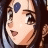 Pixelated anime-style character face with blue forehead marking and black background text "Anime IM" and "COM" on right side of contact sheet.