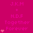A static image with a bright pink background displays repeated text and heart symbols in lighter pink