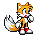 Pixel art fox character with orange fur, white chest and tail tip, blue eyes, red shoes, standing in various poses on gray background.