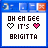 Pixelated text and heart symbols on a blue-bordered white background with top toolbar elements.