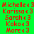 Green background with red text listing names and numbers, blue rectangles highlighting specific in a