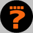 A 4-frame contact sheet of a pixelated animated buddy icon featuring four orange circles and one black circle with an orange question mark, displaying text fragments "the", "mystery", and "tramps" across frames.