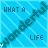 identical blue square with diagonal striped patterns, each containing text and a small white dot that moves across the