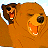 A 4-frame contact sheet of a Brother Bear animated buddy icon showing character expressions, silhouettes, and title text in pixelated style.