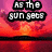Pixelated text overlays a split background with sunset and night sky, conveying a melancholic message about a heart that will not rise again.