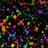 Pixelated collage of colorful peace signs, a heart with black splatter, and text saying "Live Your Life Crazy" and "BEST FRIENDS".
